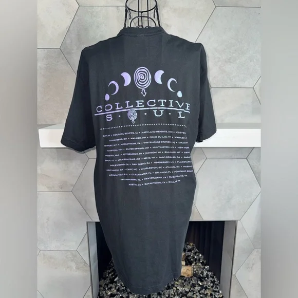 Collective Soul 2022 Tour Shirt in Black and Purple Mystical Tree Men's Large - Picture 3 of 13